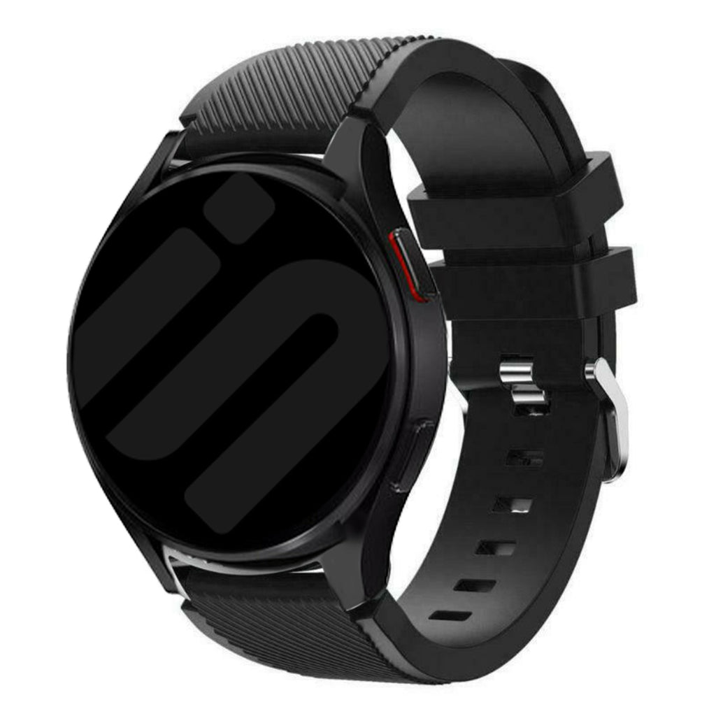 Silikonearmbånd til Samsung Galaxy Watch 6 Classic 47mm sort