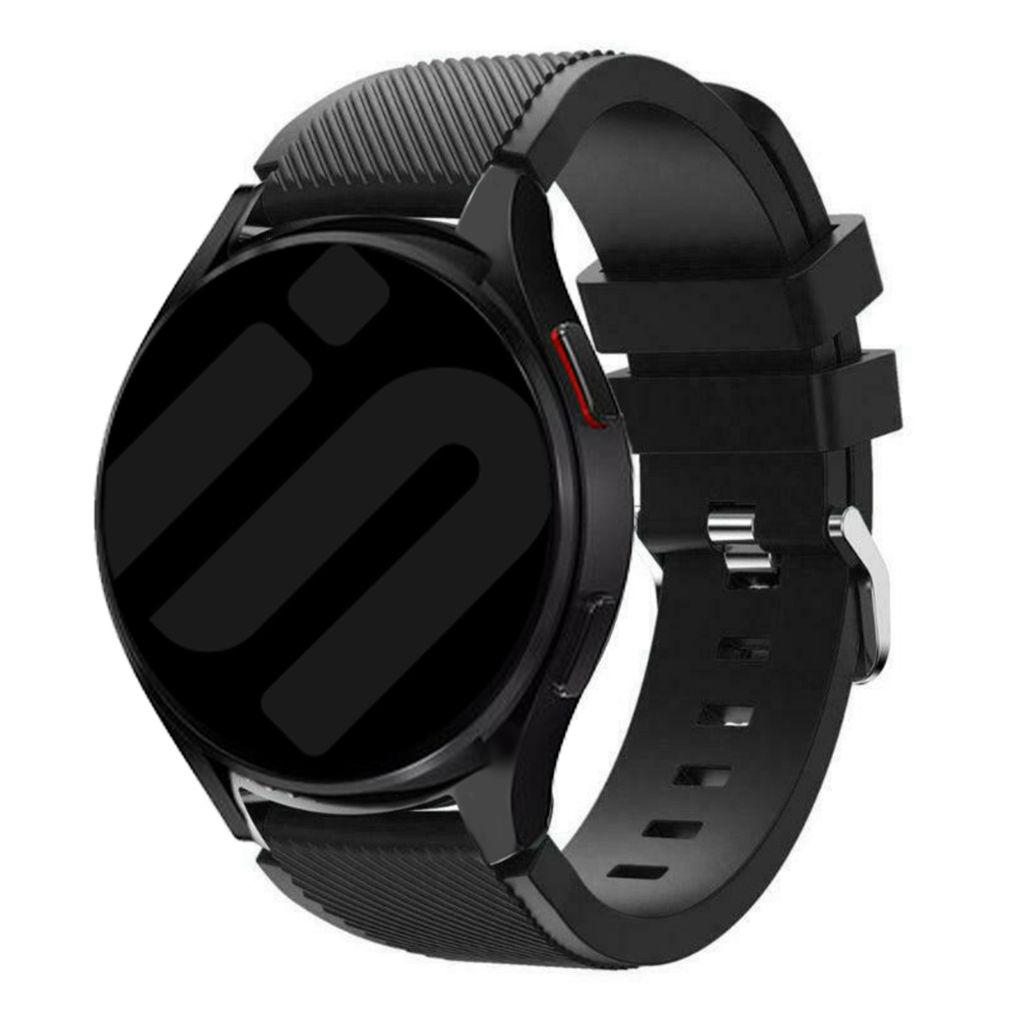 Silikonearmbånd til Samsung Galaxy Watch 6 Classic 47mm sort