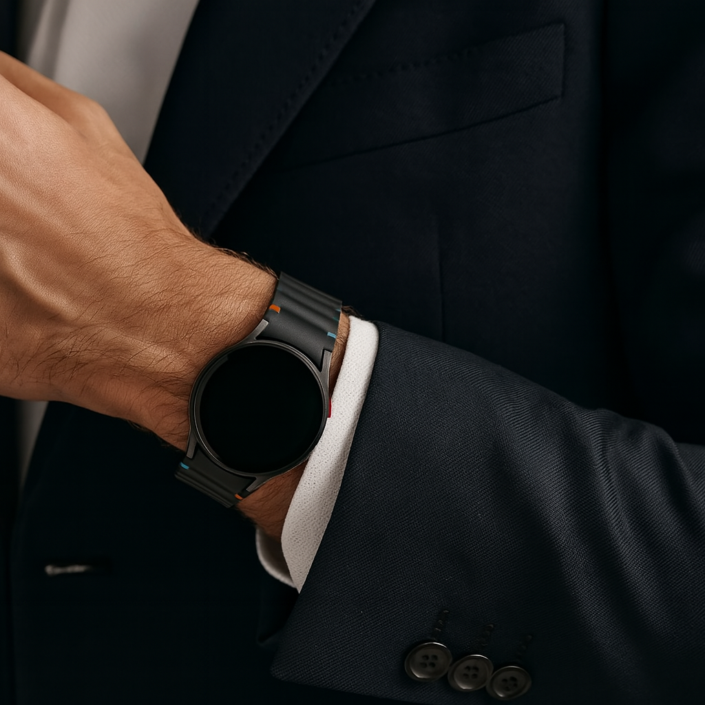 Samsung Galaxy Watch 4 40mm Correa de Onda Negra Plus