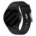 Bracelet en silicone noir pour Samsung Galaxy Watch 6 Classic 47mm, ajustement parfait